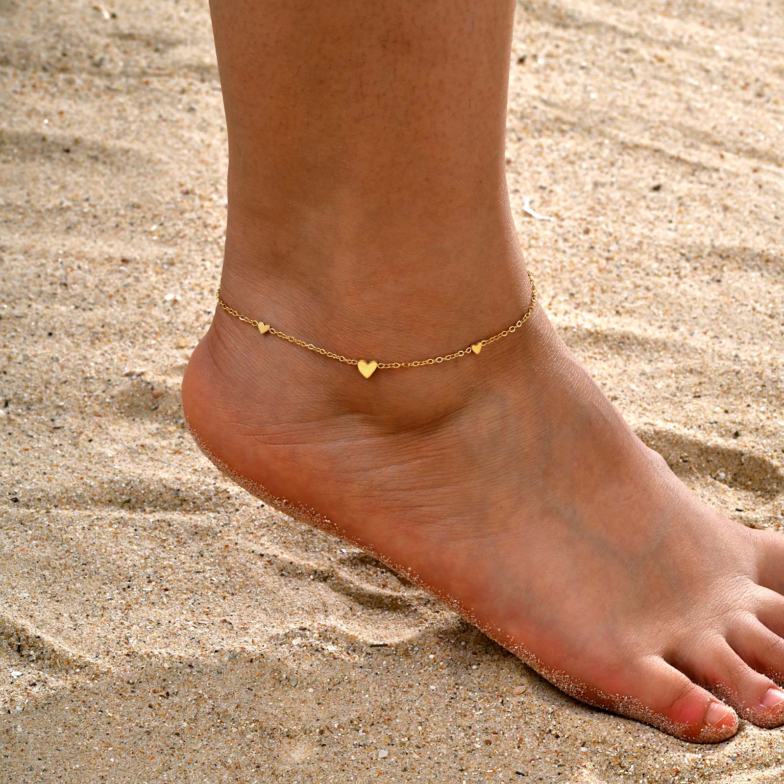 Stainless Steel Heart Anklets  - Jc Jewelry & Watches Photos 评论和价格