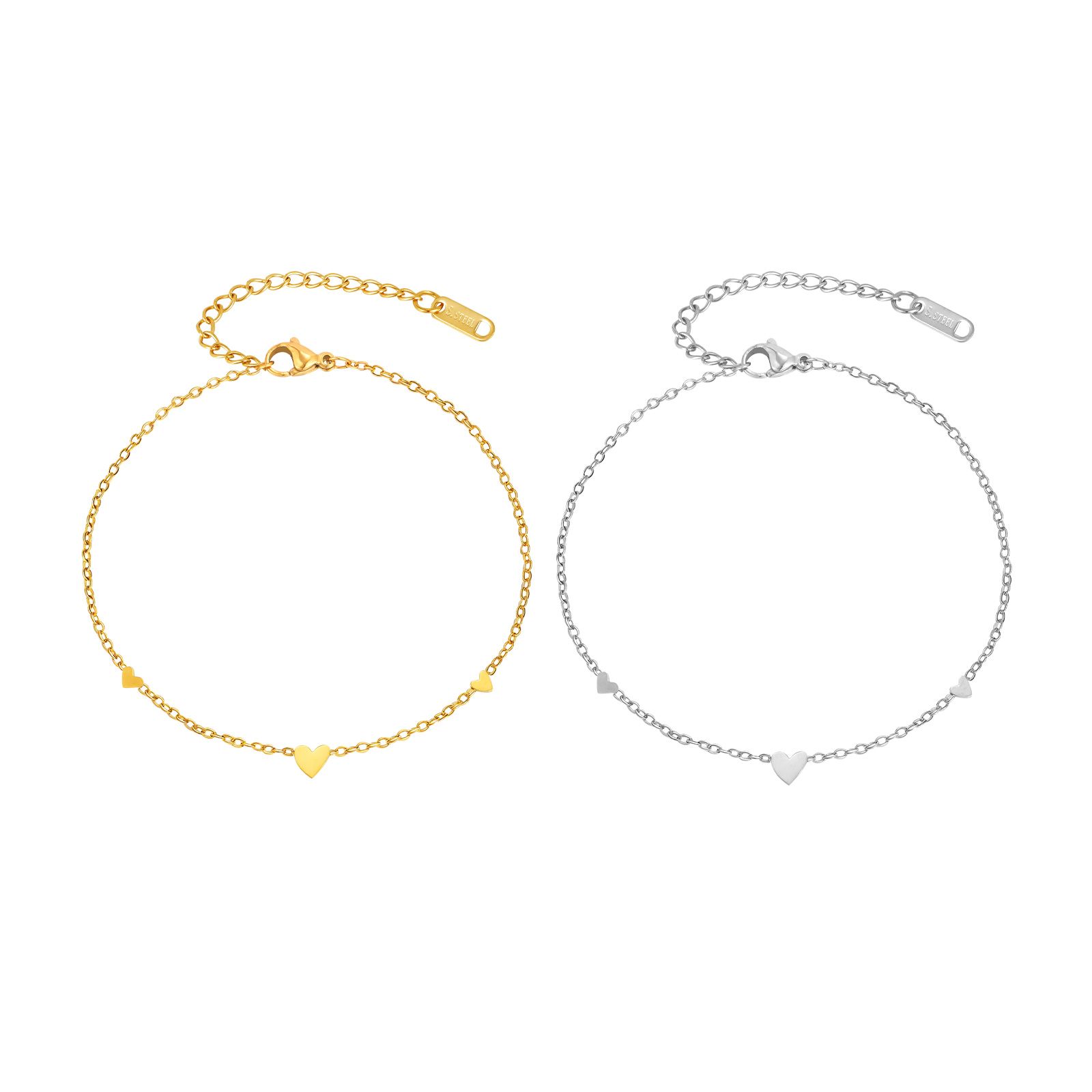 Stainless Steel Heart Anklets  - Jc Jewelry & Watches Photos 评论和价格
